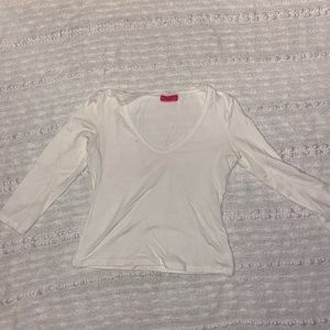 White long sleeve t shirt